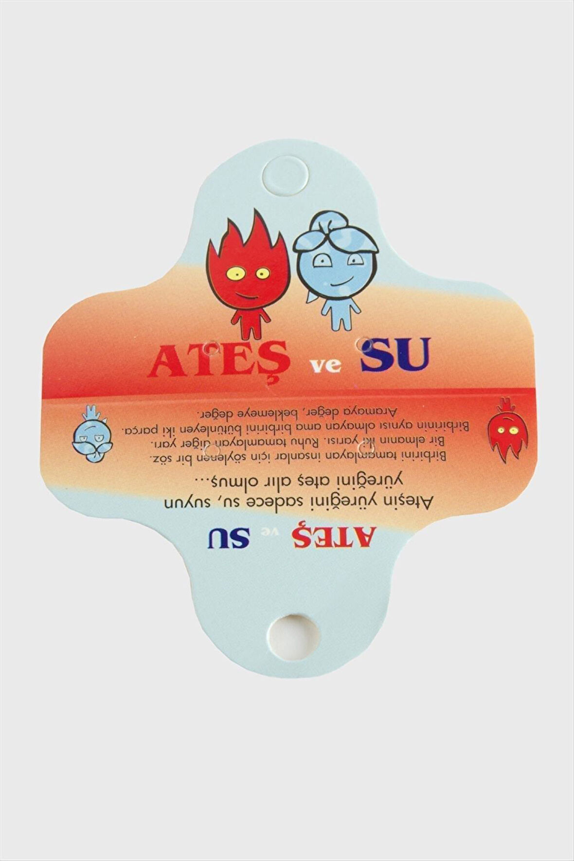 Ateş Su Kolye Kartı