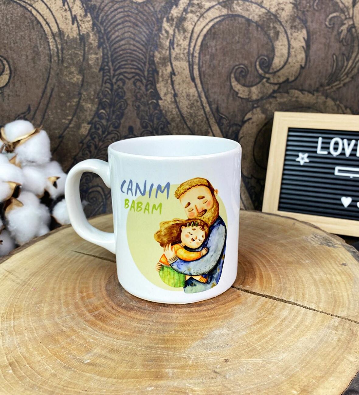 Canım Babam Tasarımlı Kupa Bardak