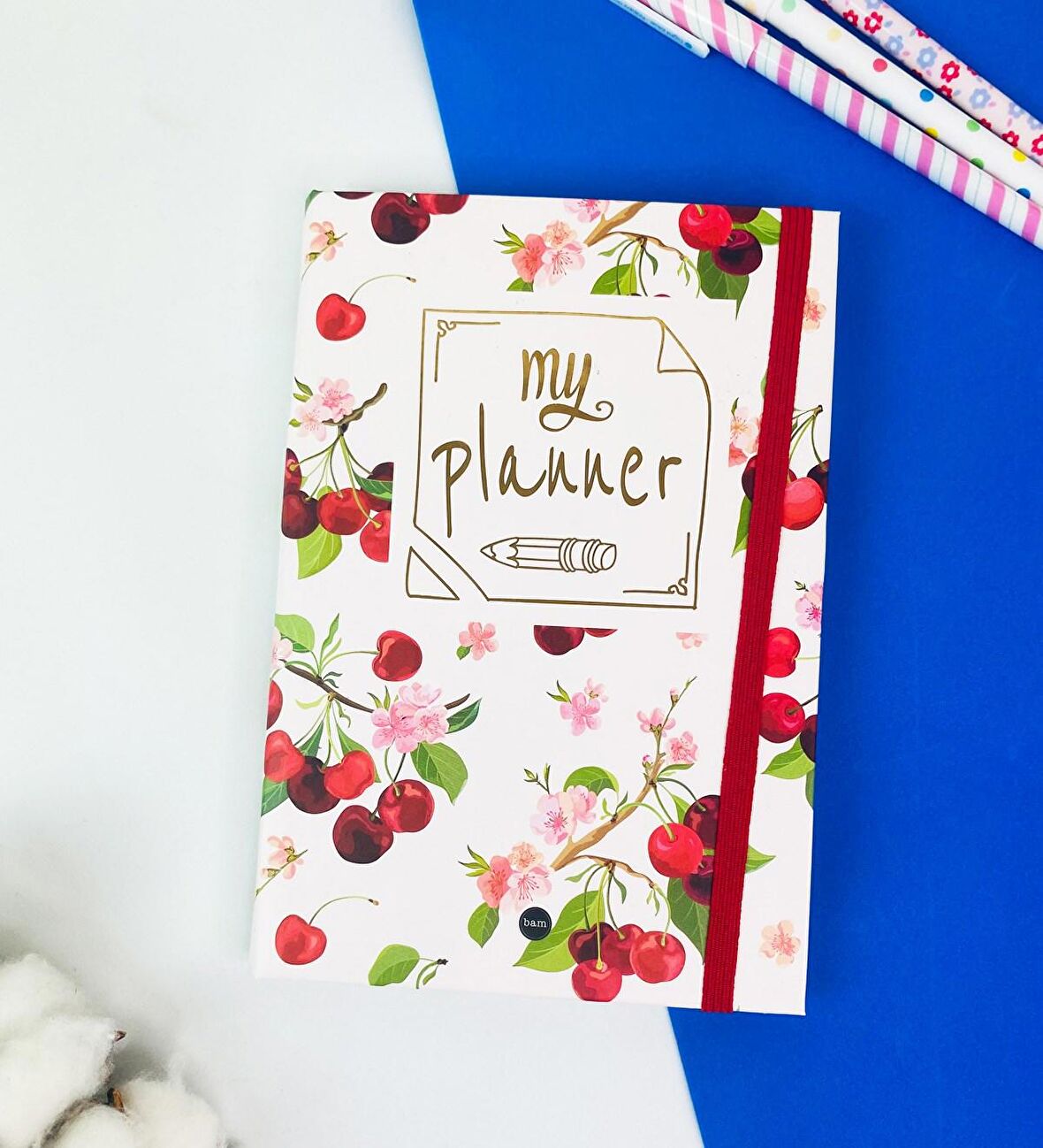 Kiraz My Planner Tasarımlı Lastikli Defter