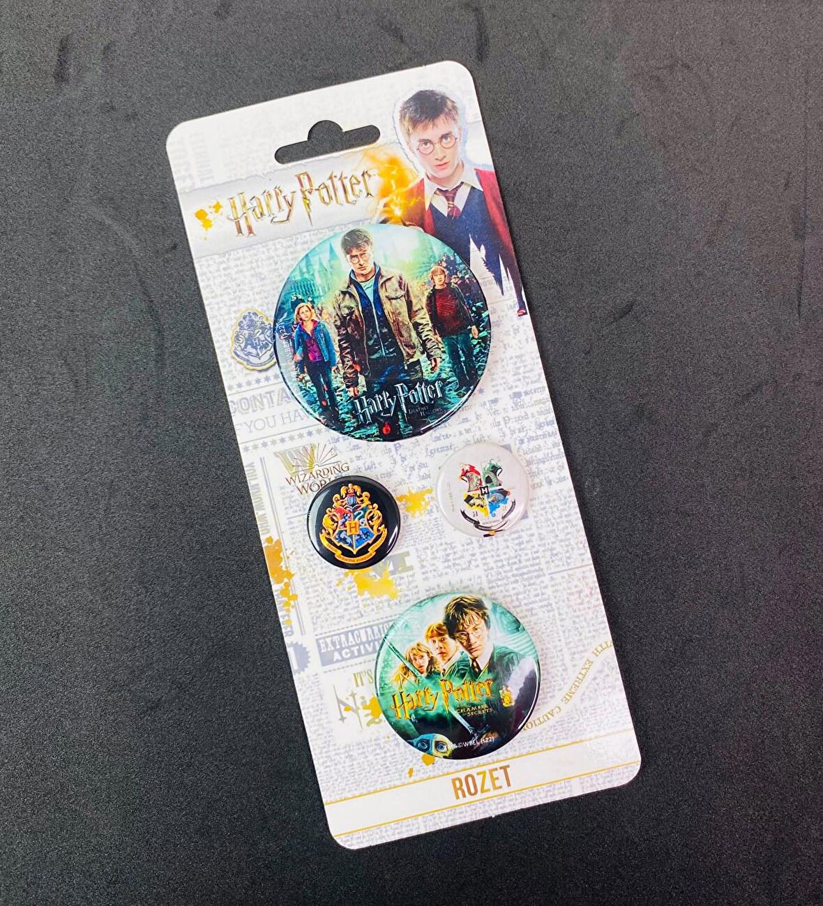 Harry Potter Lisanslı Rozet & Broş Ölüm Yadigarları