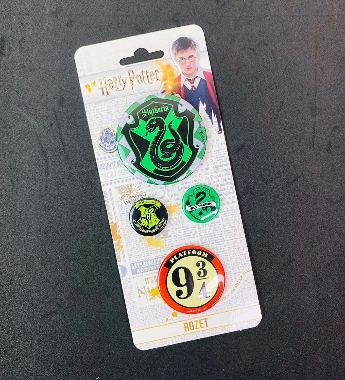 Harry Potter Lisanslı Rozet & Broş Slytherin Platform