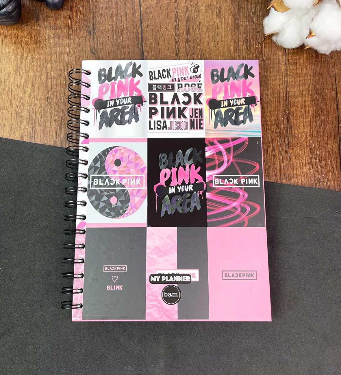 Black Pink Tasarımlı Konuşan Ajanda