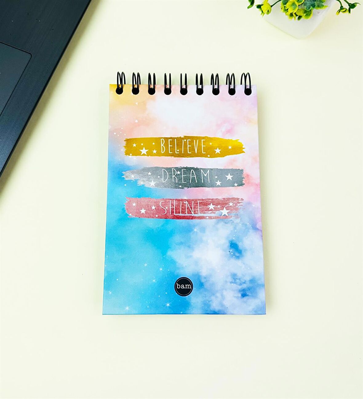 17x12Cm Sketch Book - Eskiz Defteri - Siyah Sayfa - 120 Gr - 64 Yaprak