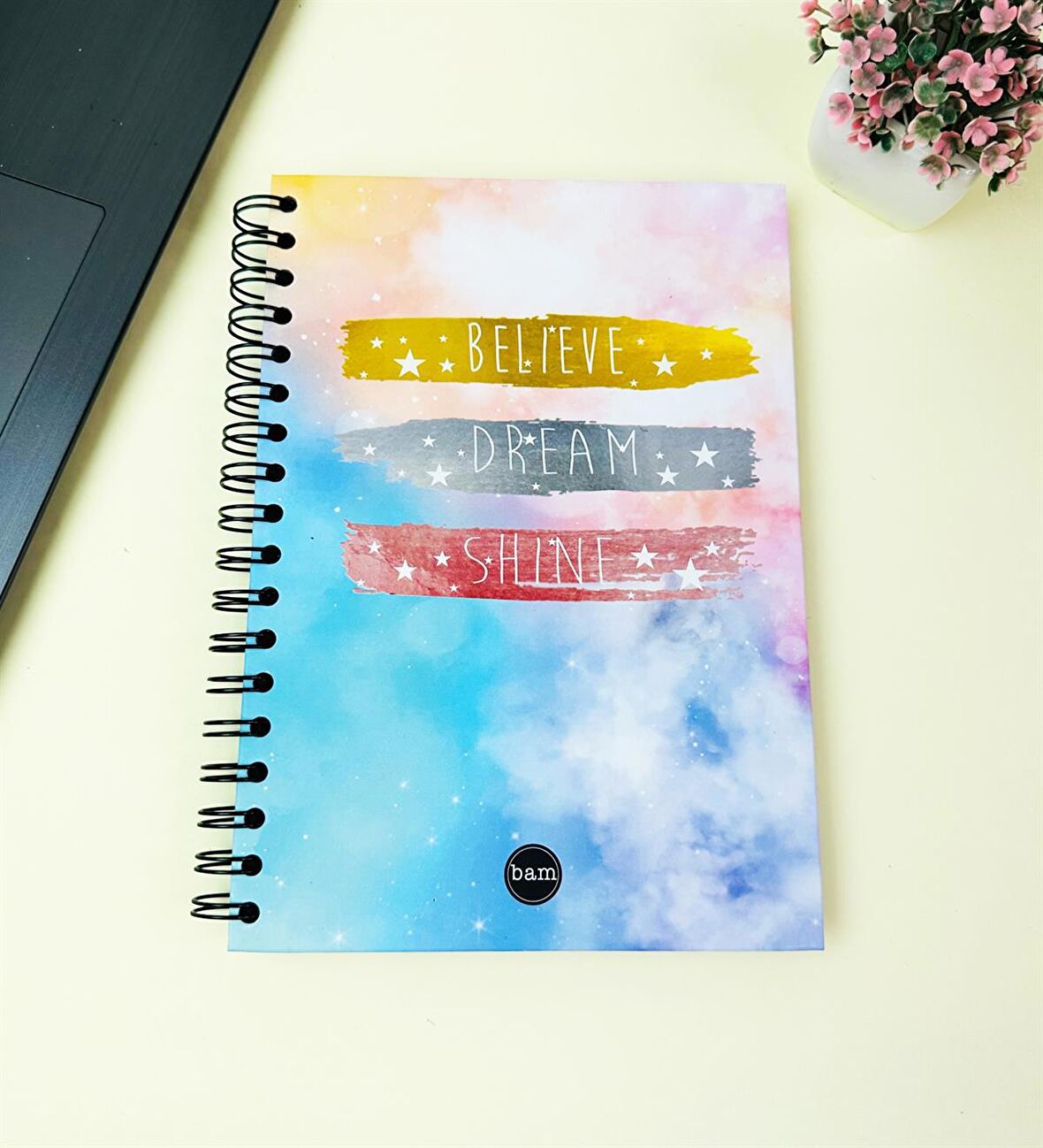 23x16Cm Sketch Book - Eskiz Defteri - Siyah Sayfa - 120 Gr - 64 Yaprak