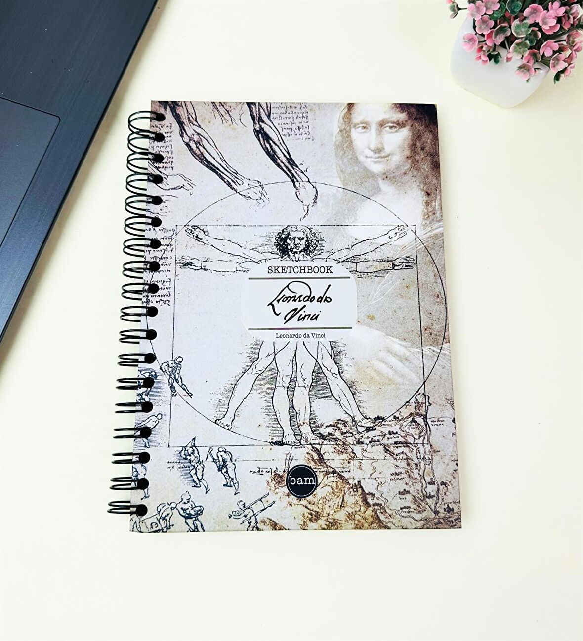 23x16Cm Sketch Book - Eskiz Defteri - Siyah Sayfa - 120 Gr - 64 Yaprak