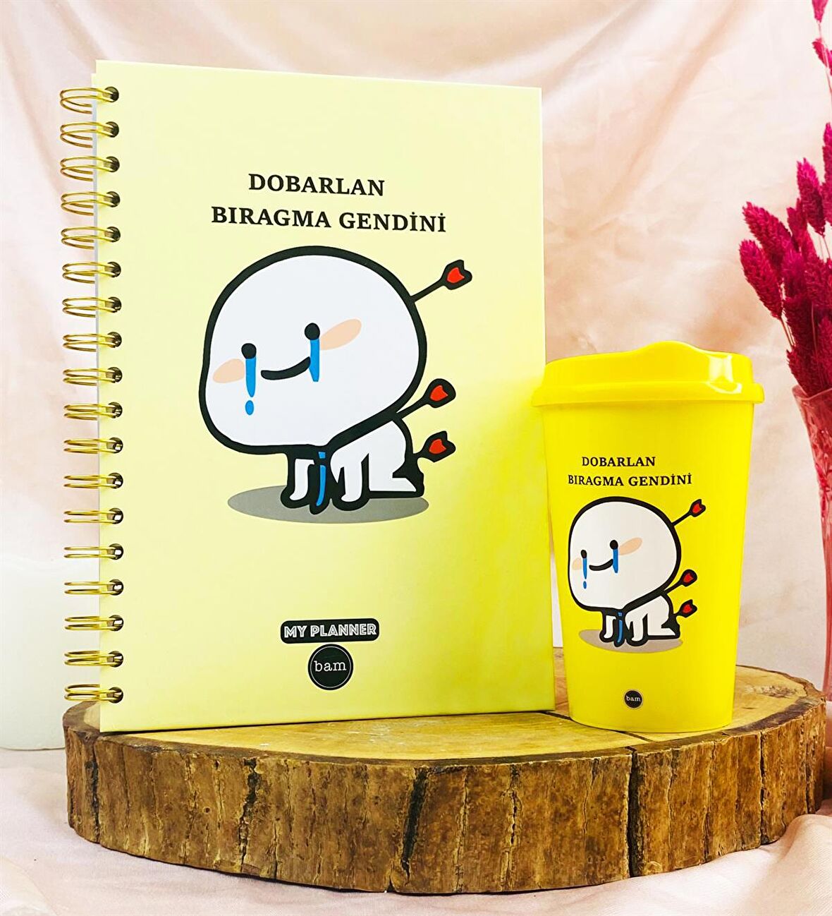 Dobarlan Bıragma Gendini Tasarımlı Konuşan Ajanda Ve Kahve Bardağı Set