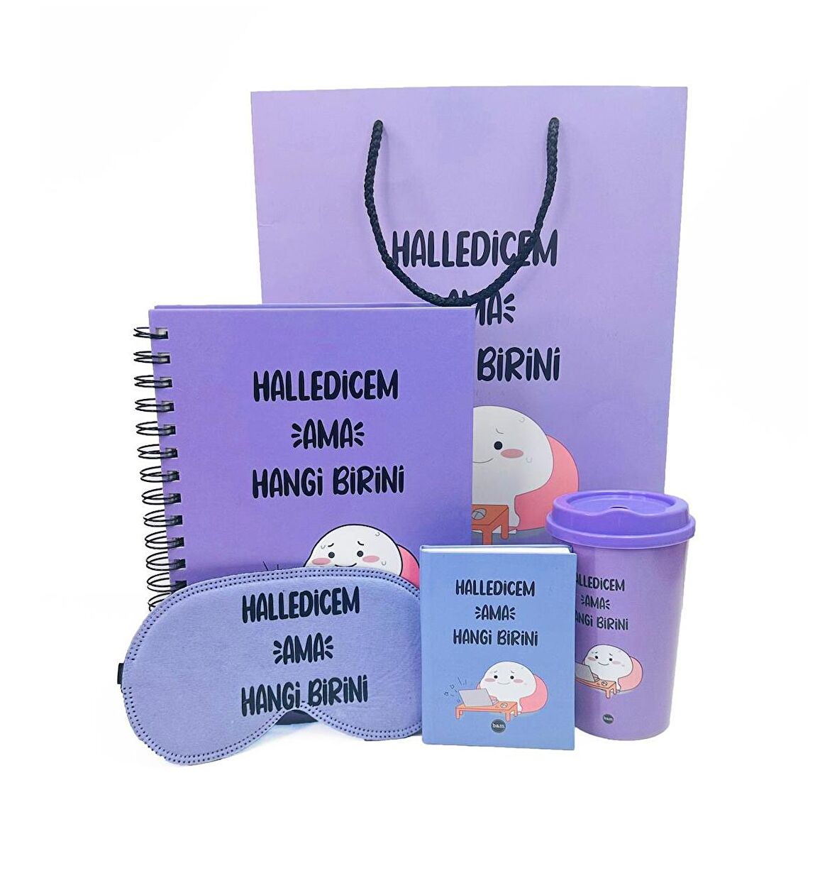 Halledicem Ama Hangi BiriniTasarımlı Karton Kutulu Set