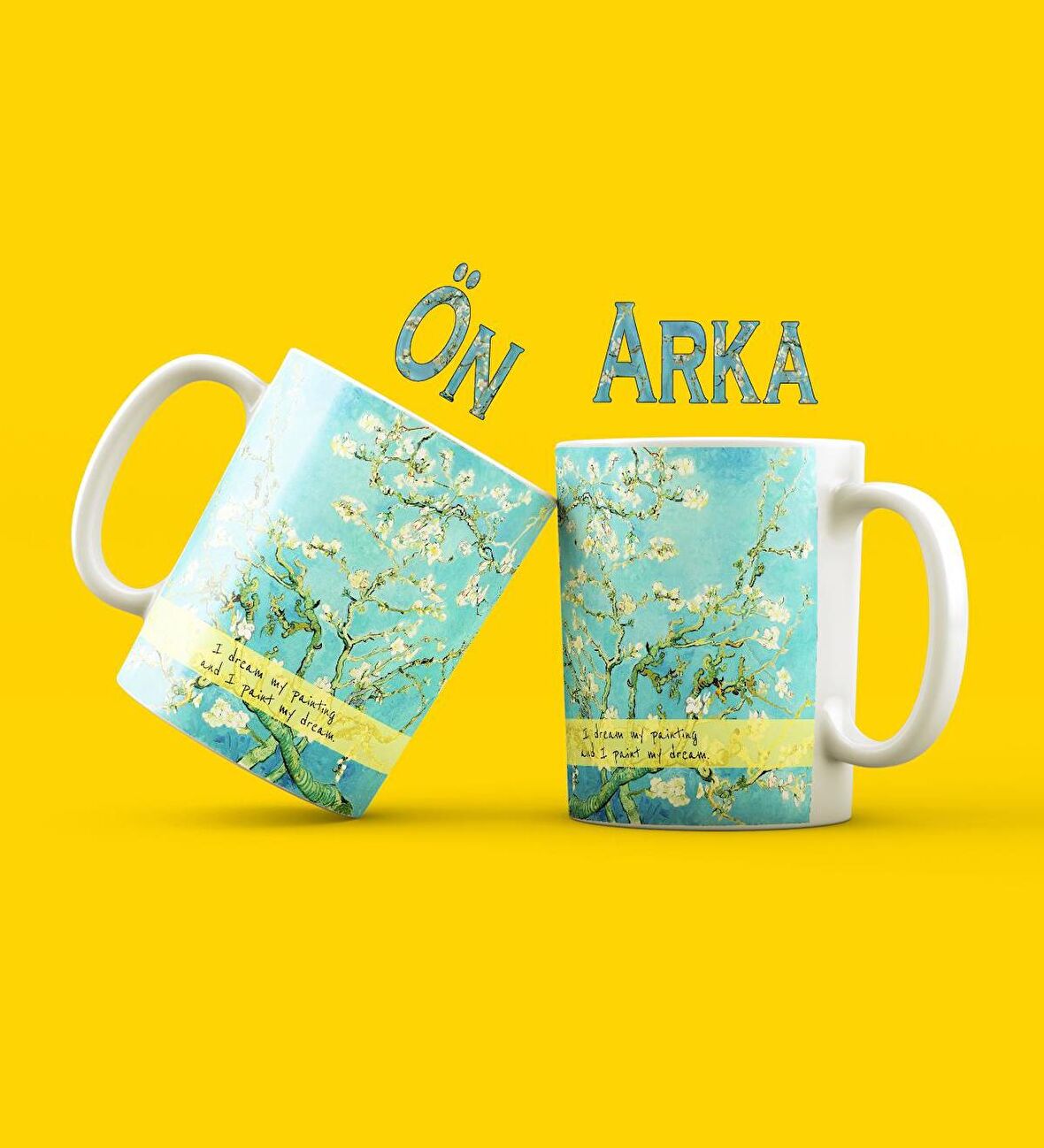 Van Gogh Yıldızlı Gece Tasarımlı Kupa Bardak