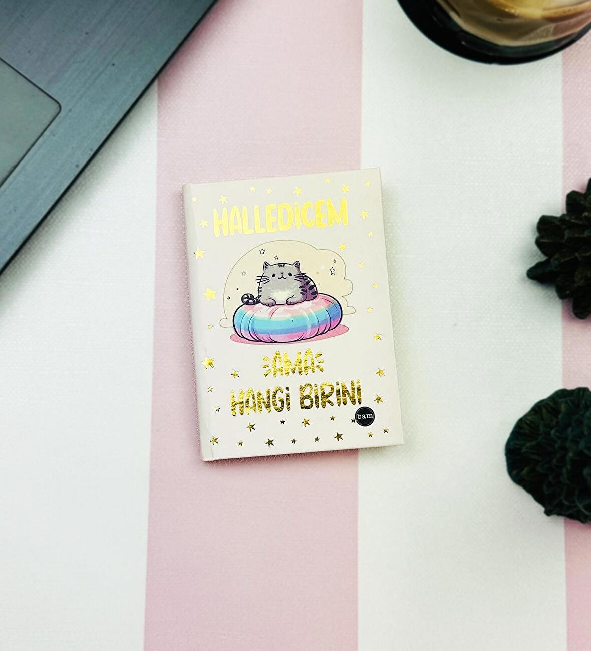 Halledicem Ama Hangi Birini V2 Tasarımlı Sert Kapaklı Mini Defter