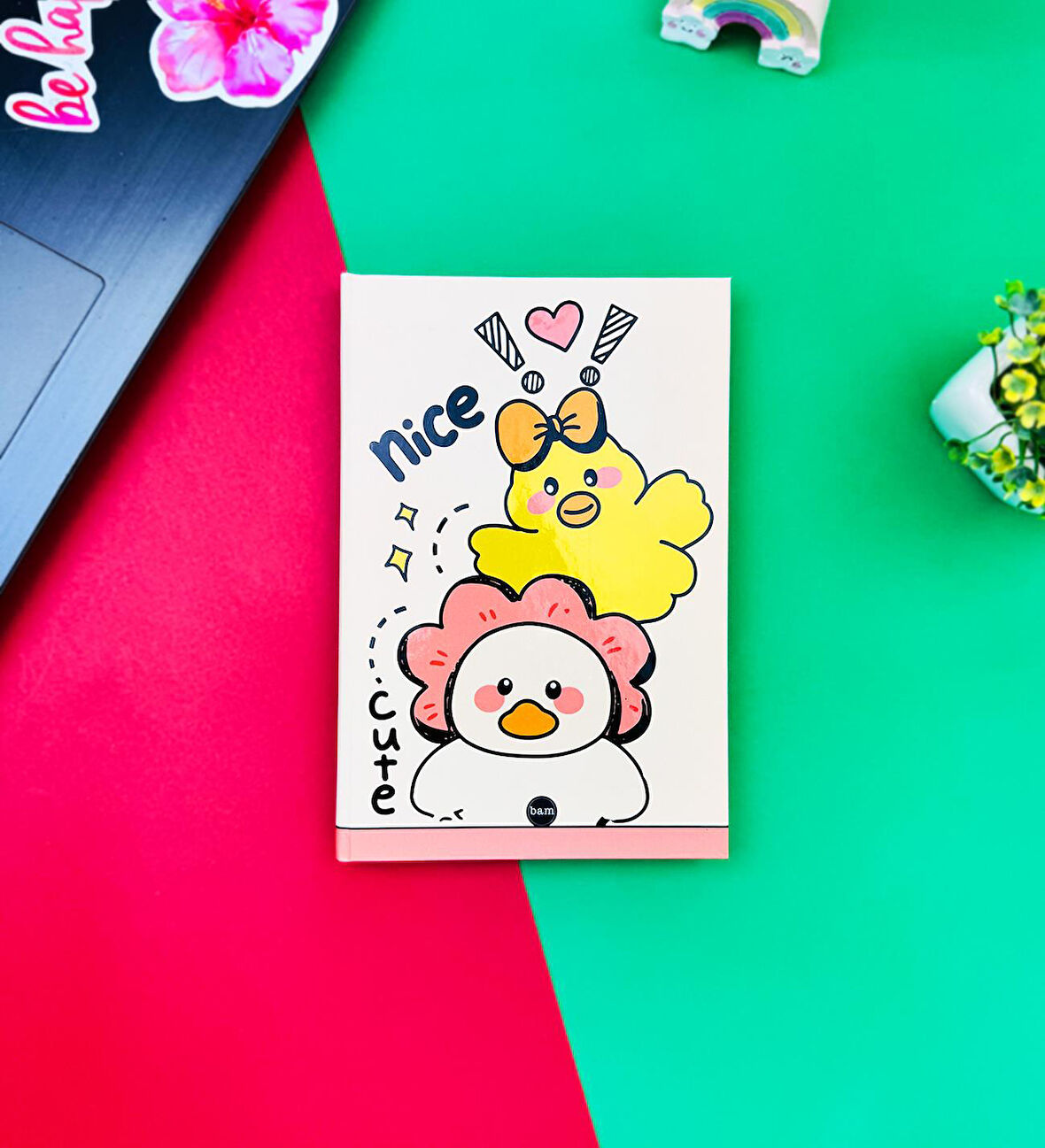 Nice Cute Tasarımlı Lastikli Defter