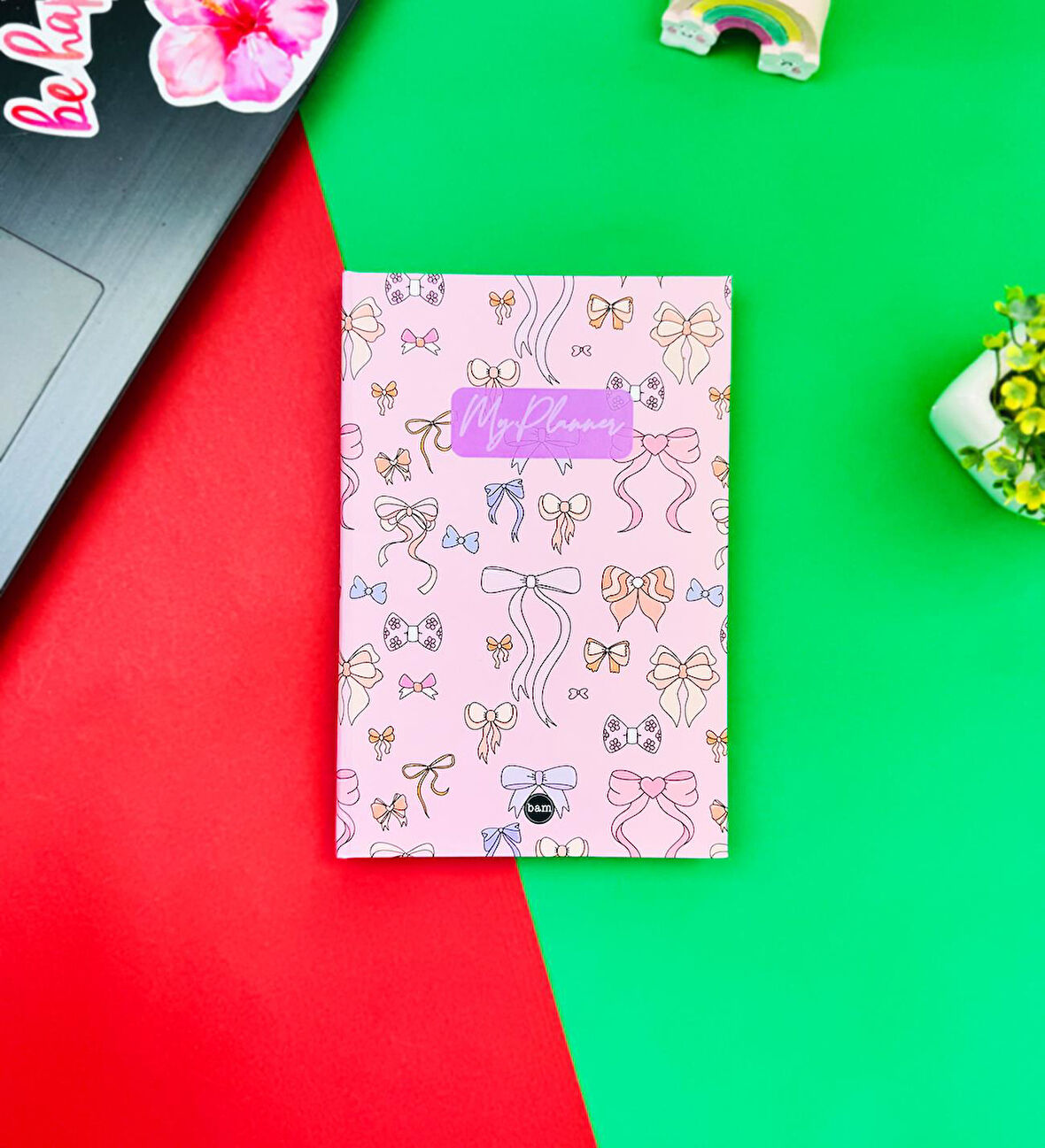 Fiyonk Tasarımlı Lastikli Defter