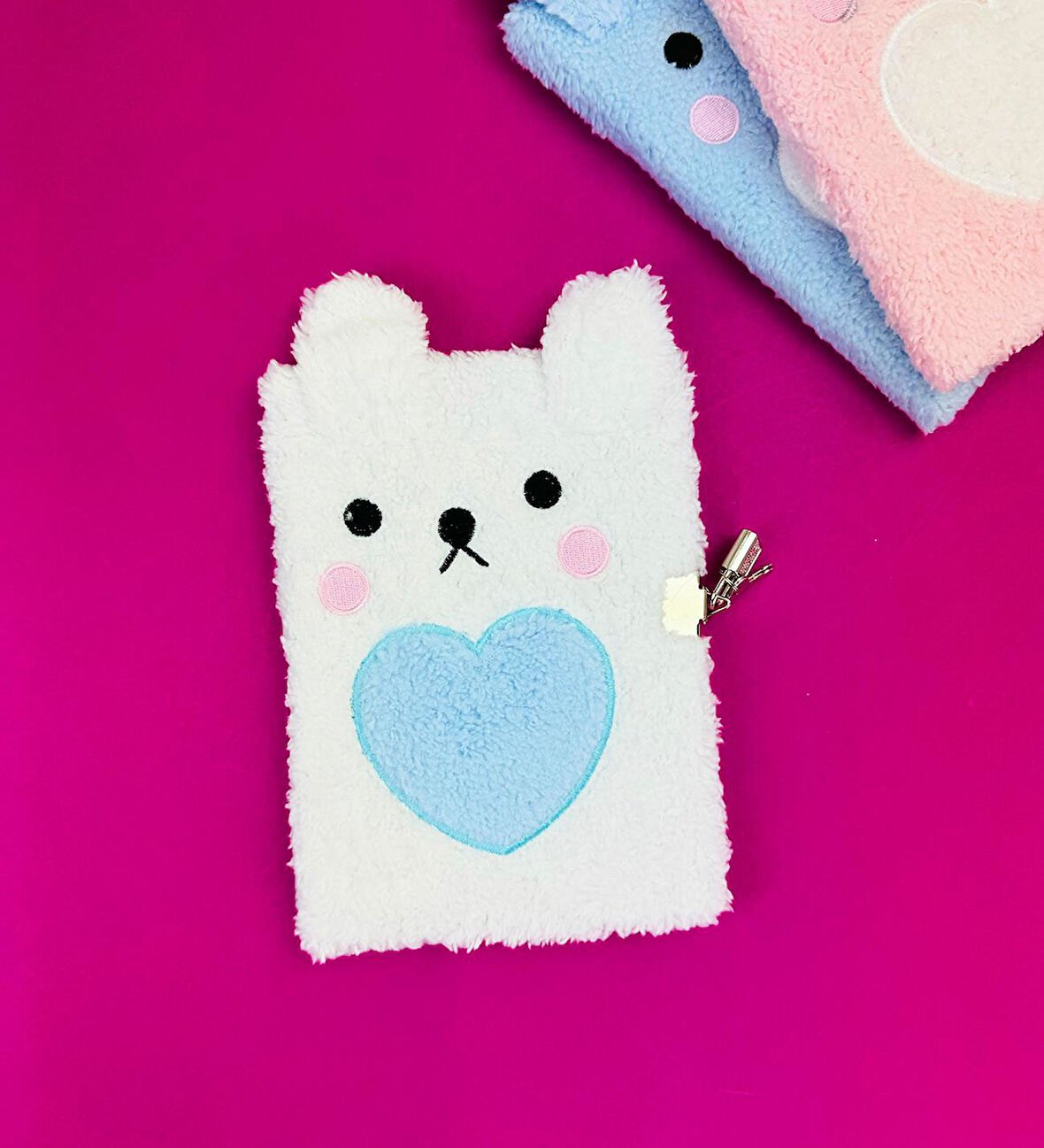 Kilit Kapaklı Ayı Peluş Defter