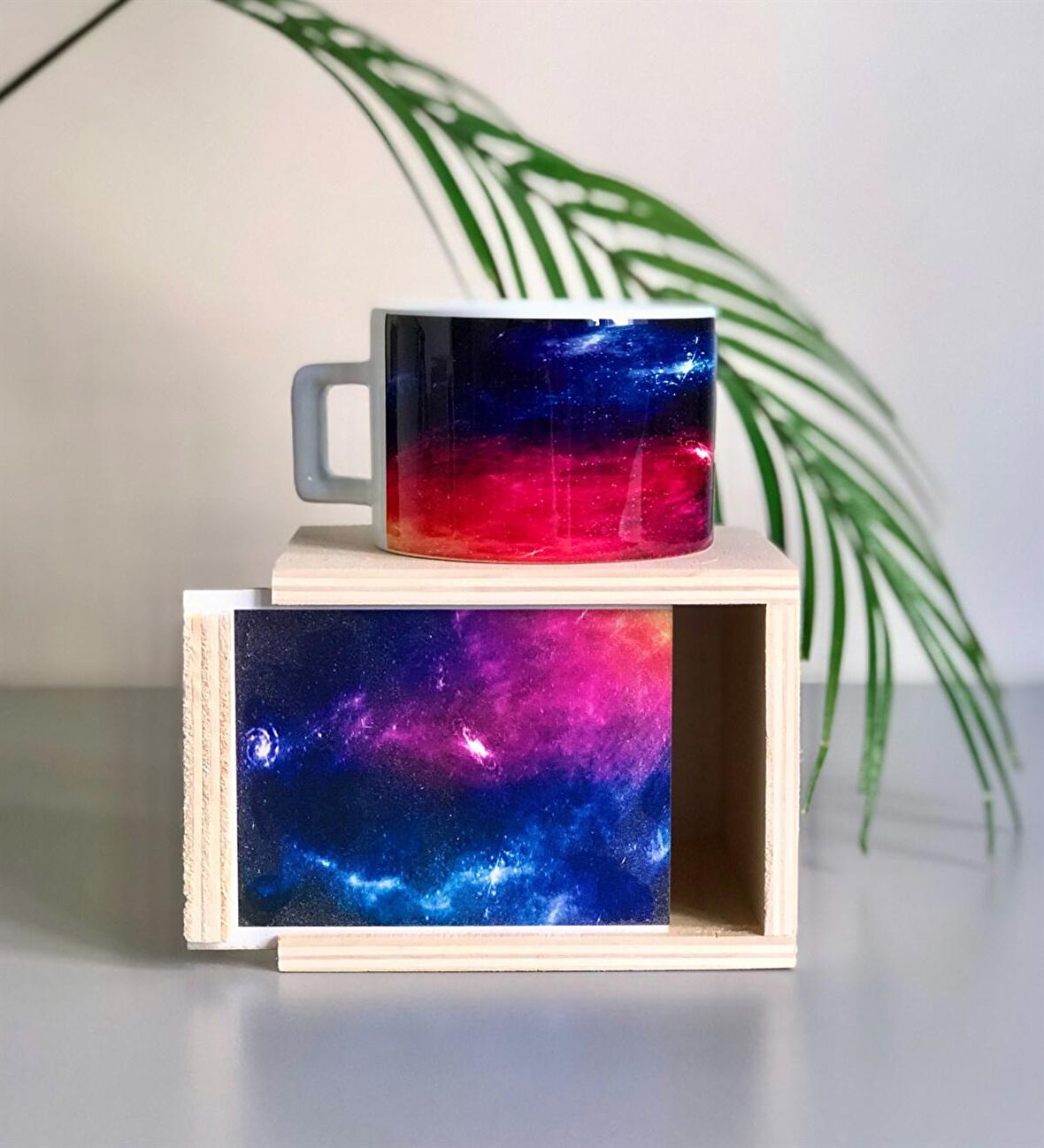 Space Tasarımlı Ahşap Kutulu Kupa