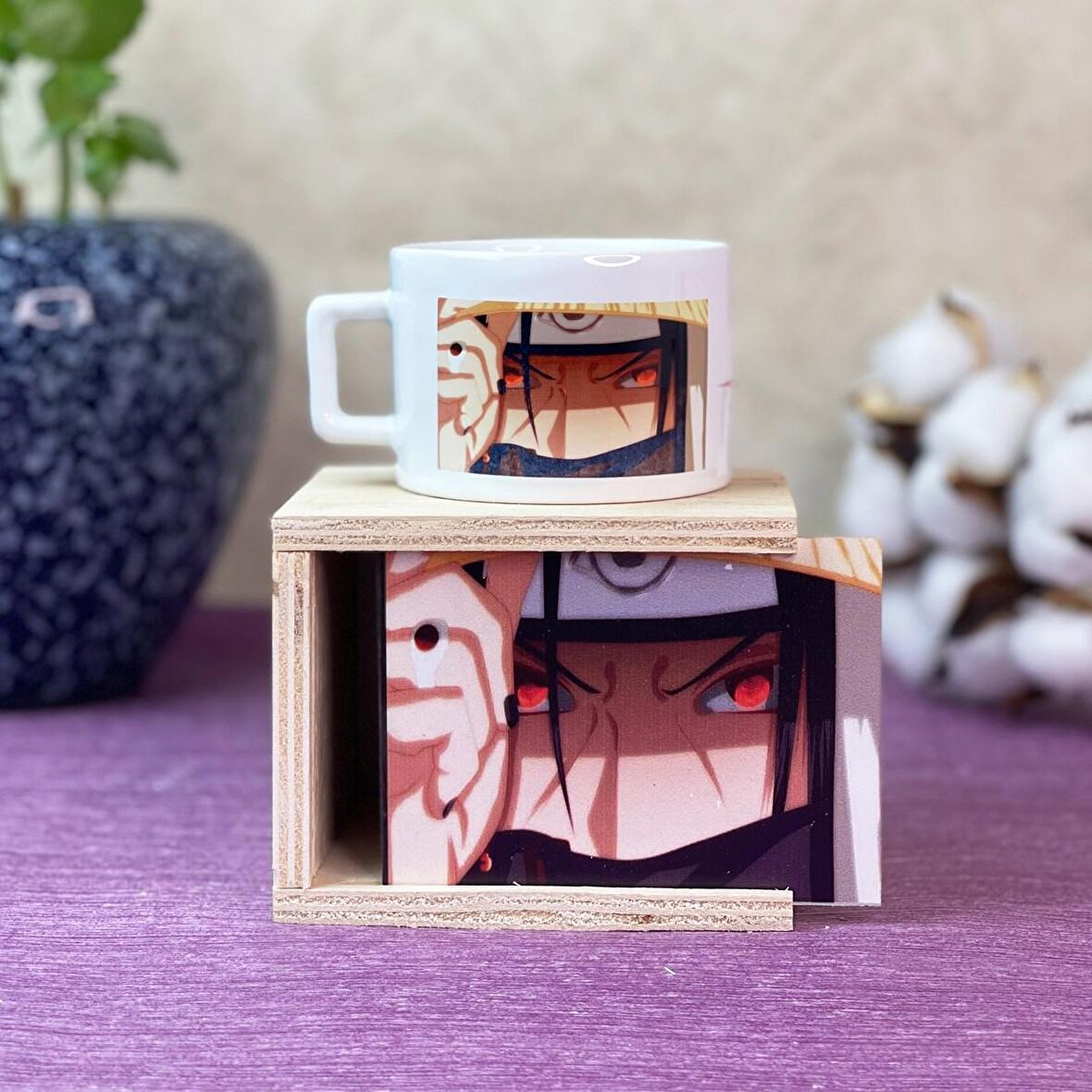 Uchiha Itachi Tasarımlı Kutulu Kupa