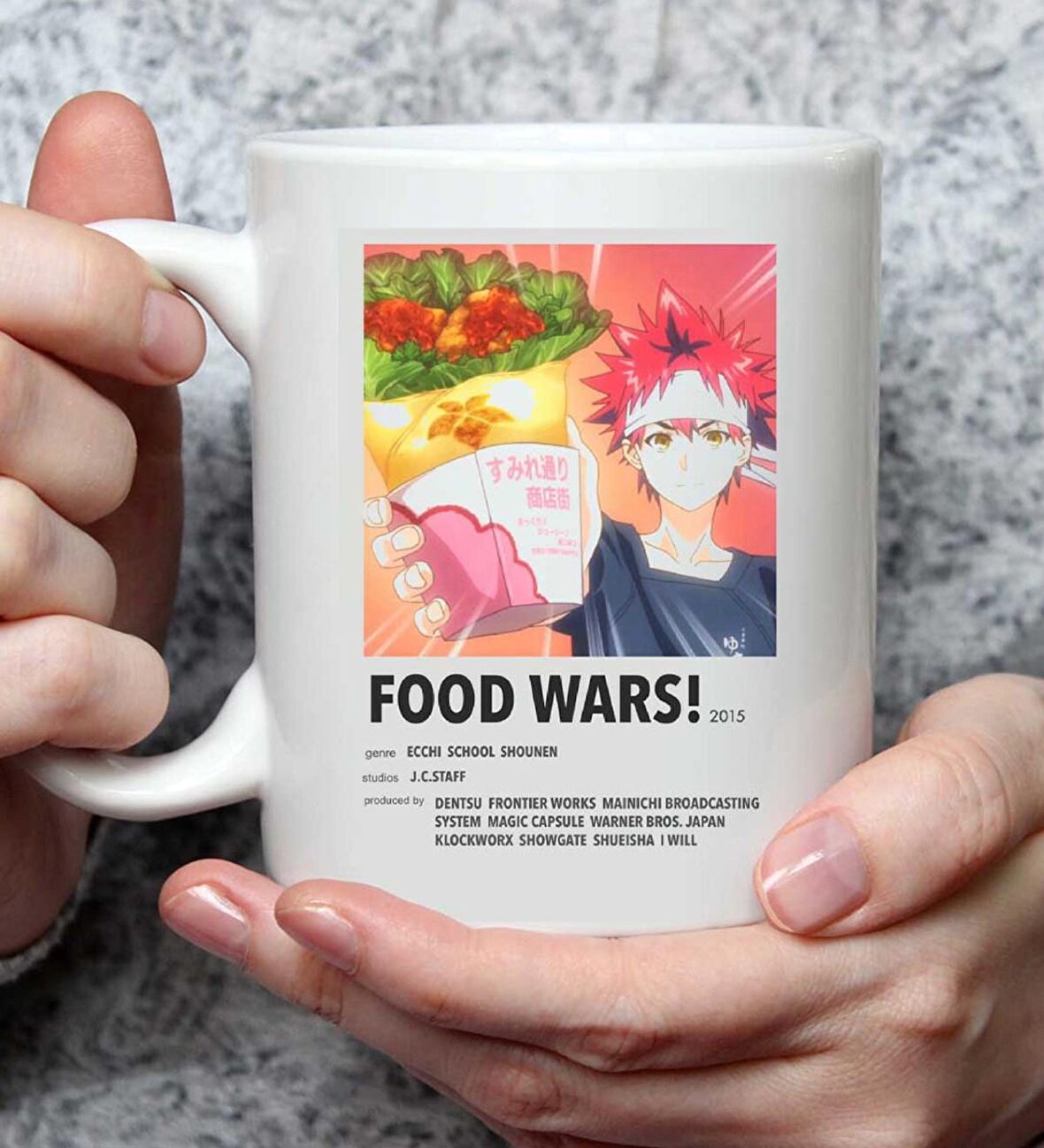 Food Wars Anime Tasarımlı Kupa Bardak