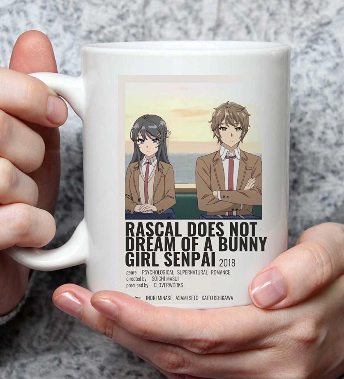 Rascal Does Not Dream of a Bunny Anime Tasarımlı Kupa Bardak