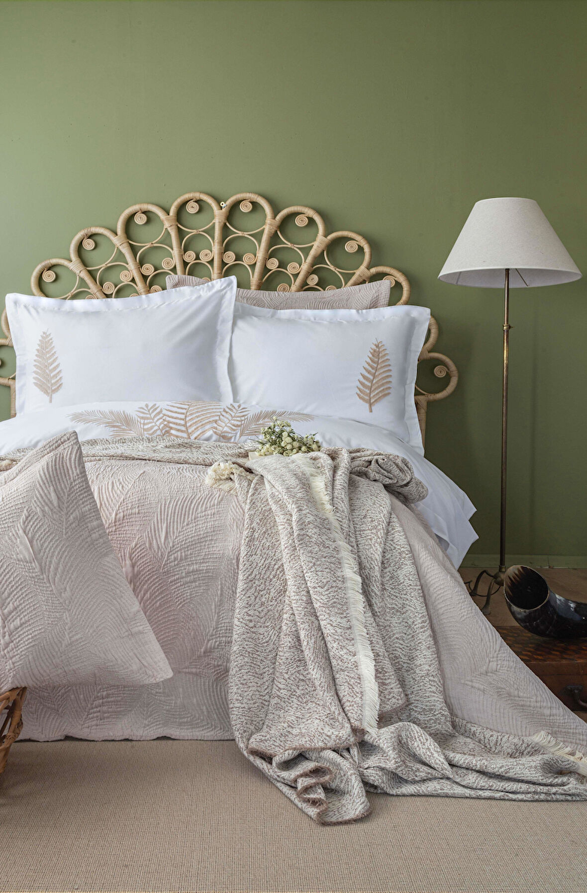 ÇİFT KİŞİLİK TIMELESS PRIME SET FOGLIA BEIGE - YATAK ORTUSU