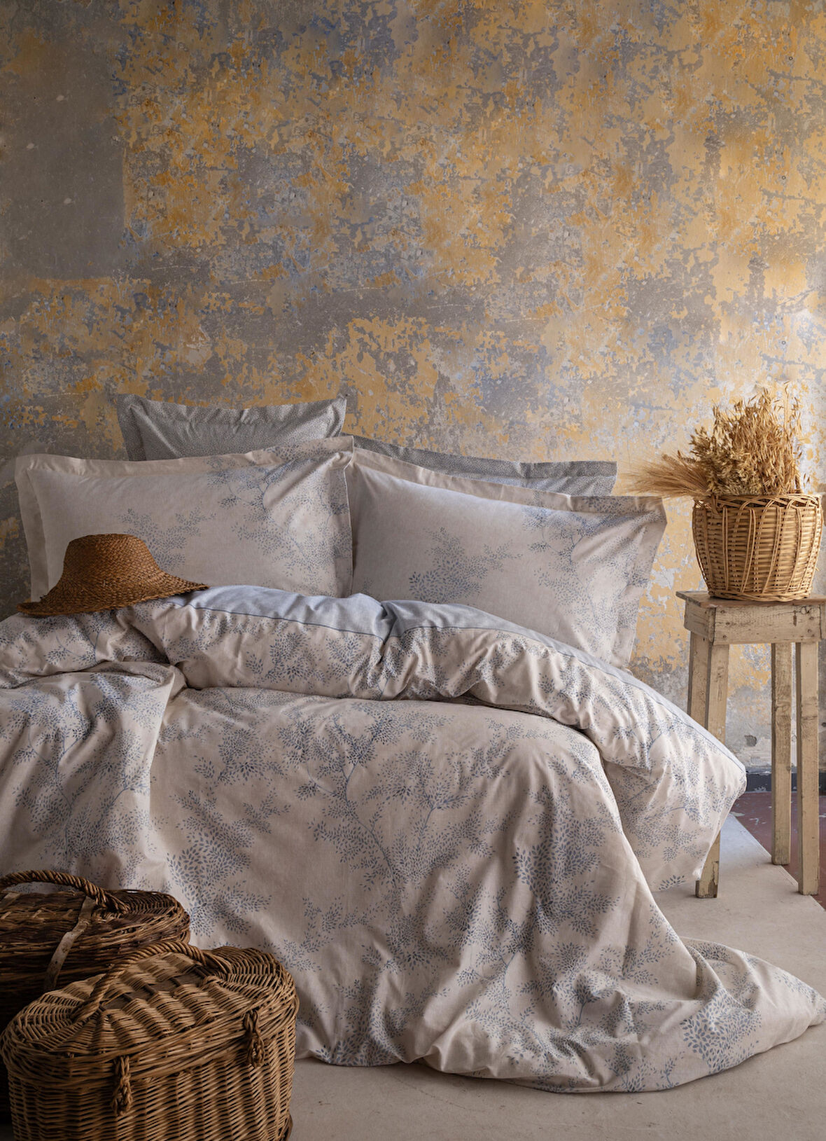 TEK KİŞİLİK NEVRESİM TAKIMI MILA MAVİ - NEVRESIM