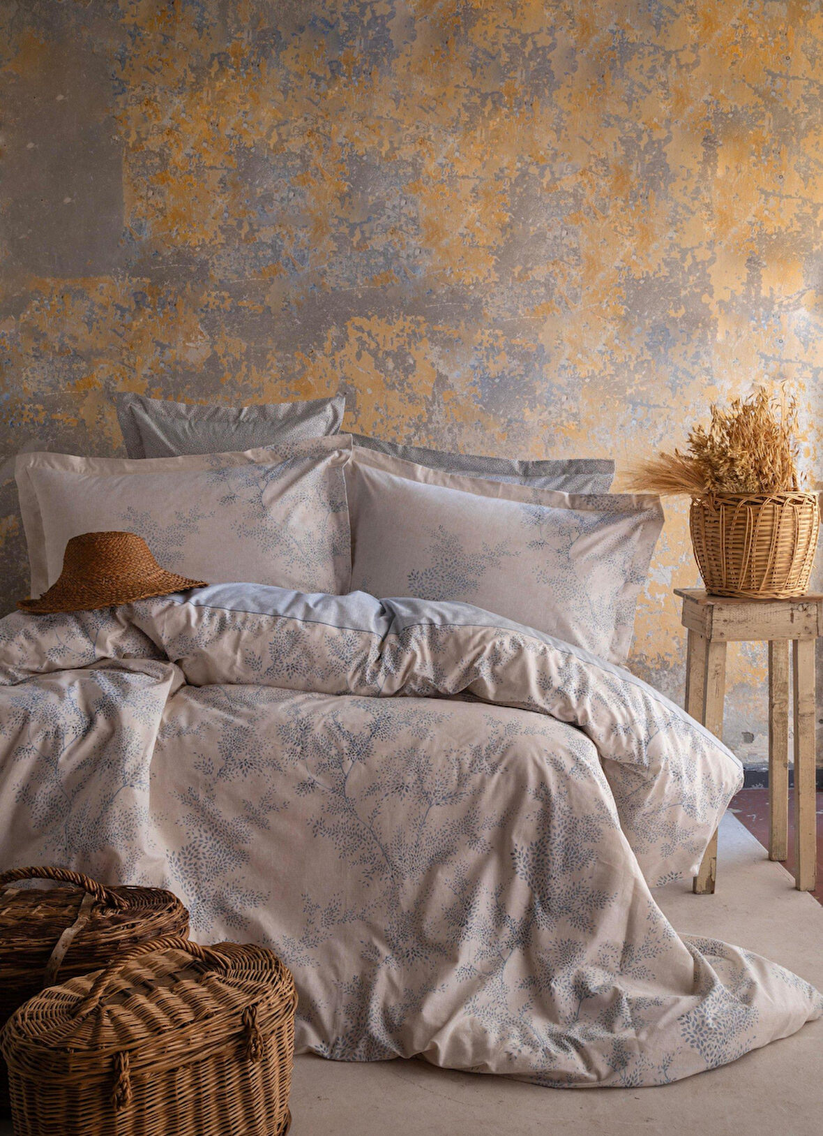 Tek Kişilik Mila Mavi Nevresim Takımı --