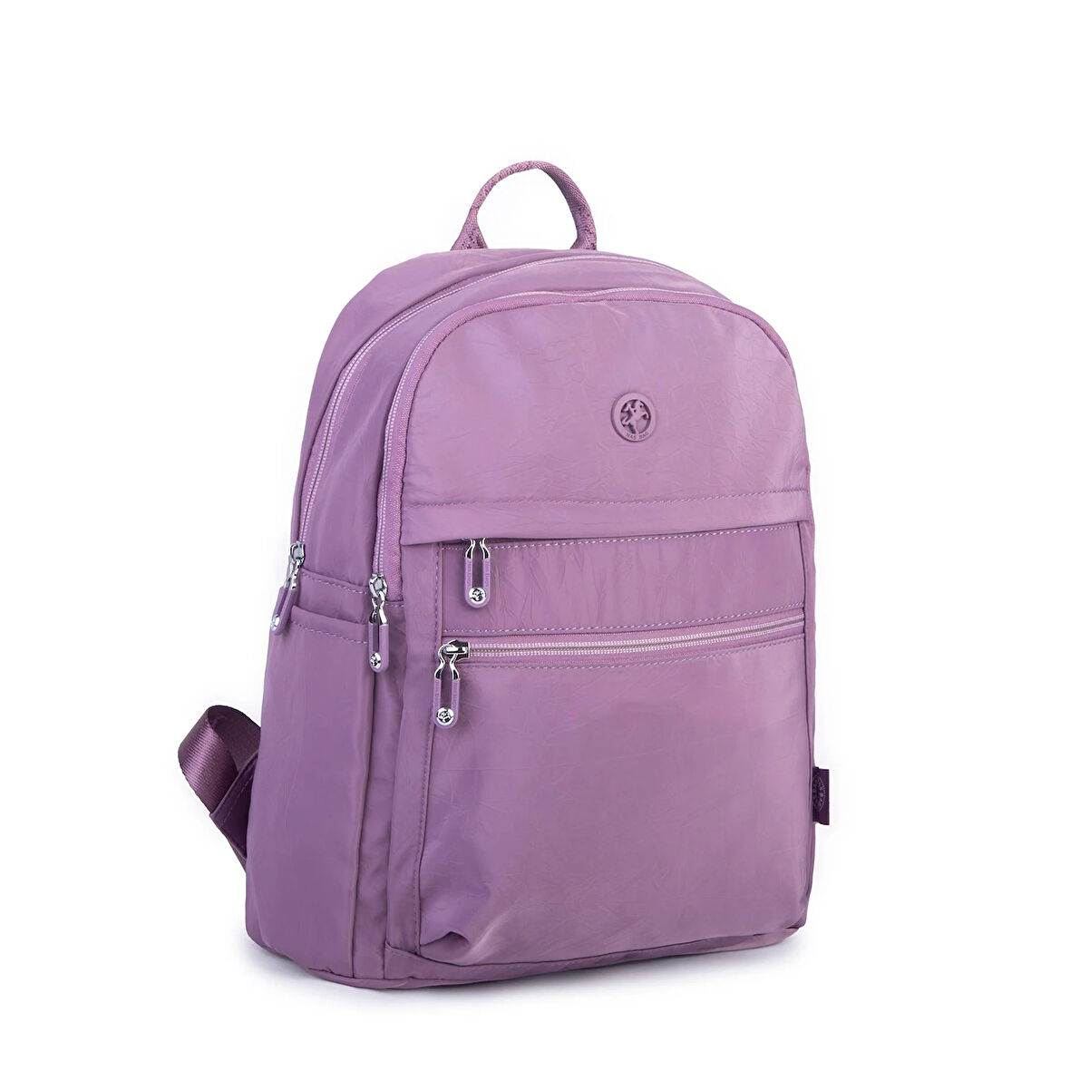 Nas Bag Kadın Çok Gözlü Geniş İç Hacimli Su Geçirmez Sırt Çantası  Mor 