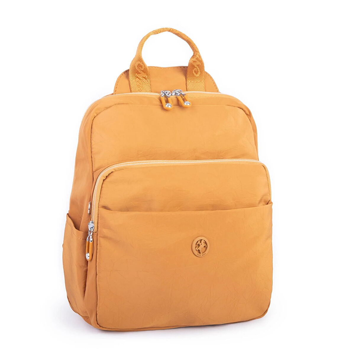 Nas Bag Kadın Çok Gözlü Su Geçirmez (water proof ) Ultra Hafif Sırt Çantası Hardal 