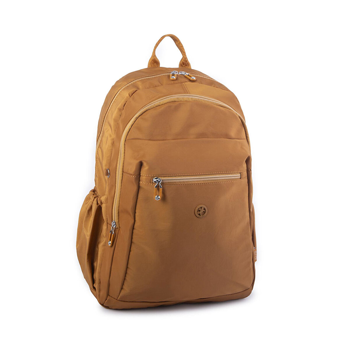 Nas Bag Unisex Büyük Boy Su Geçirmez (waterproof) Hafif Sırt Çantası Çok Gözlü Hardal