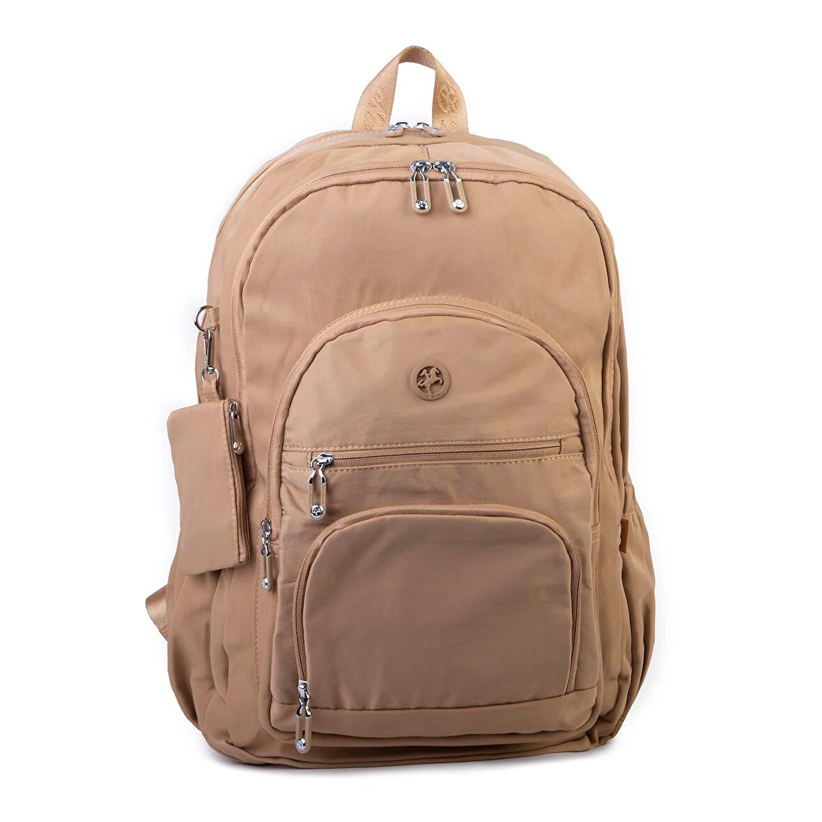 Nas Bag Unisex Hafif Büyük Boy Okul Çantası ve Spor Çantası Çok Gözlü Kum