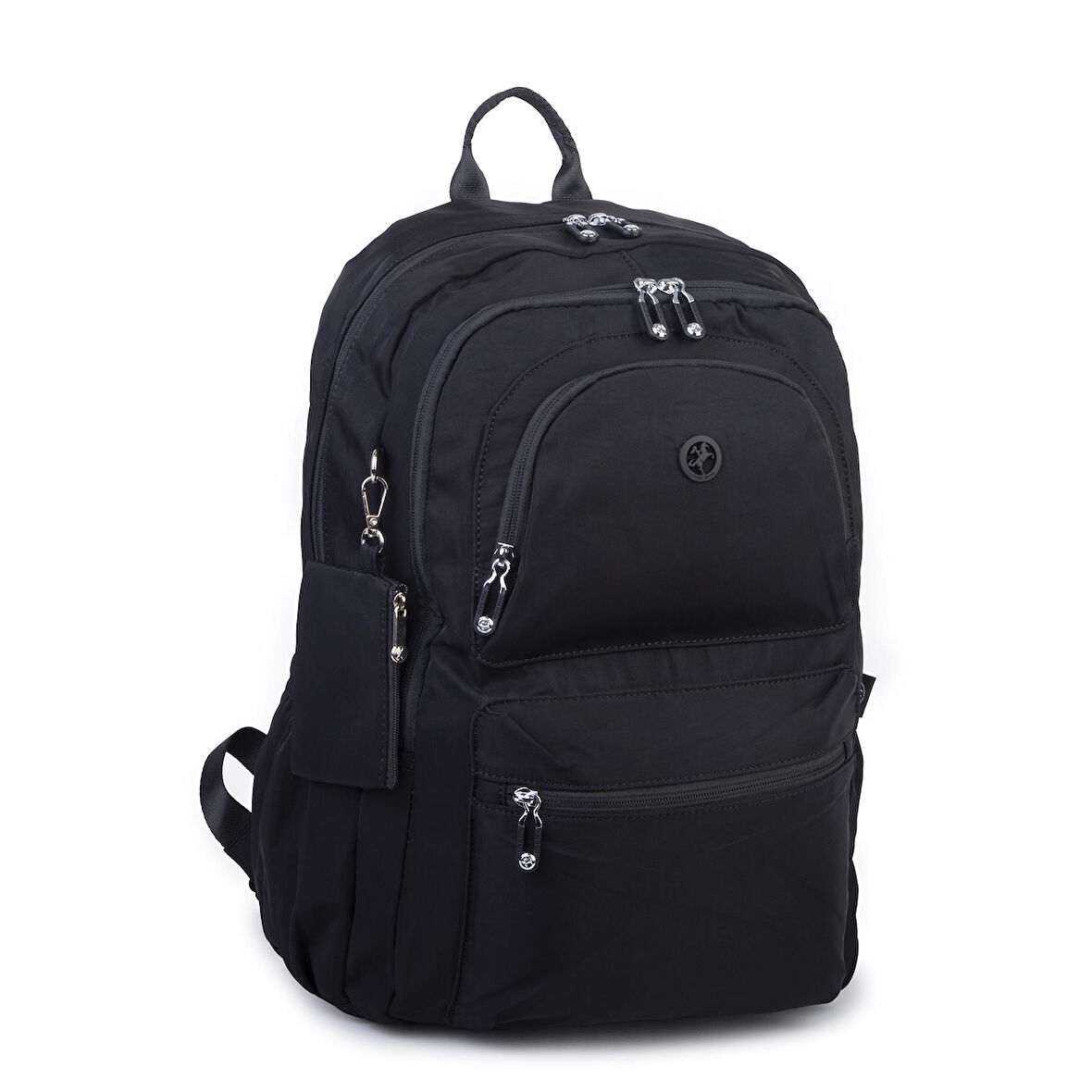  Nas Bag Unisex Büyük Boy Hafif Çok Gözlü Sırt Çantası Siyah 