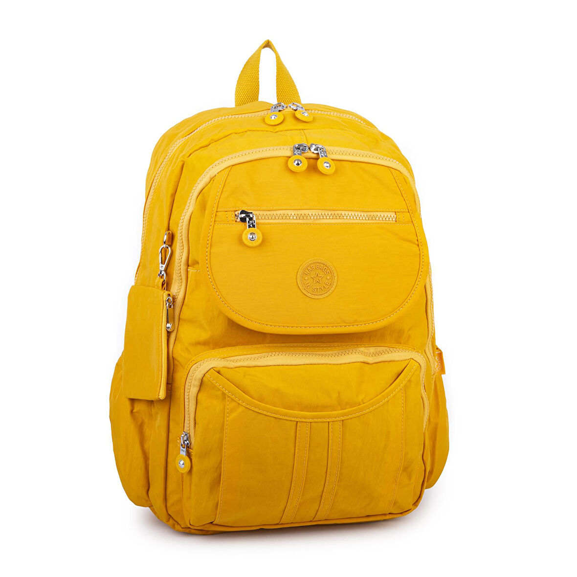 Nas Bag Unisex Büyük Boy  Zararlı Kimyasal İçermeyen Waterproof Sırt Çantası Sarı