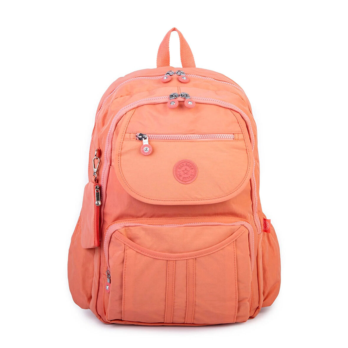 Nas Bag Unisex Büyük Boy  Zararlı Kimyasal İçermeyen Waterproof Sırt Çantası Somon