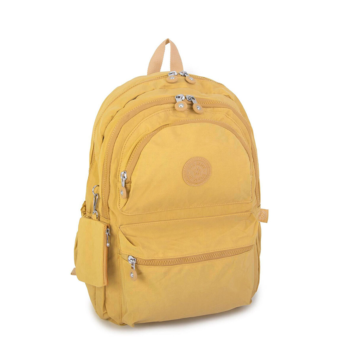 Nas Bag Unisex Zararlı Kimyasal İçermeyen Waterproof Sırt Çantası Sarı