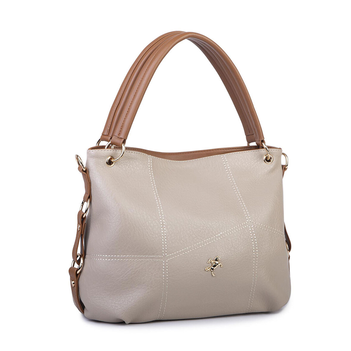  Nas Bag Kadın  Salaş Omuz Çantası Kum Taba Victoria