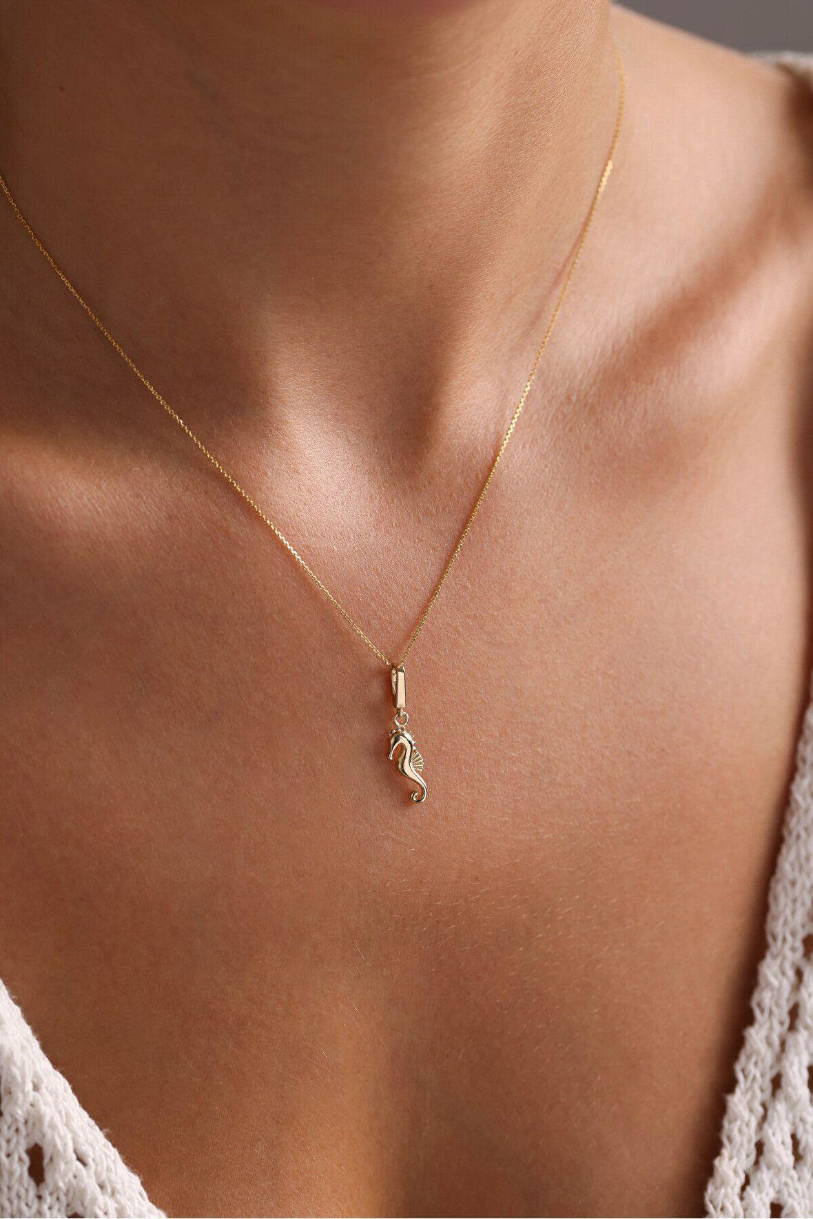 Denizatı Kilitli Charm Kolye