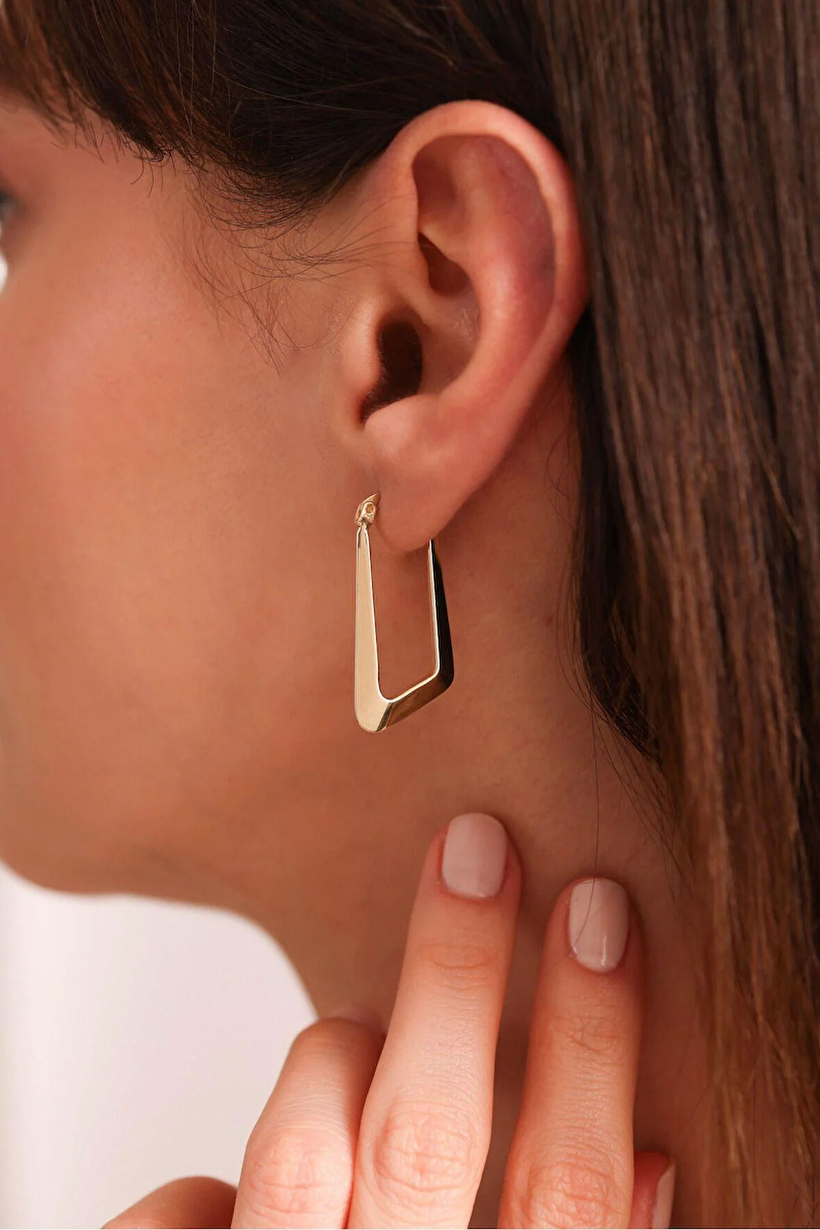 Asimetry Piramit Uzun Küpe