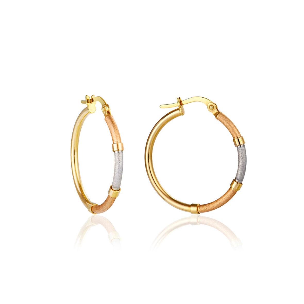 Trinity 3 Renk Kumlu Circletta Halka Küpe