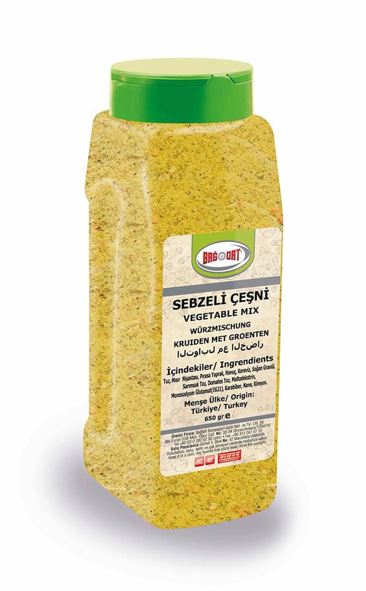 Sebzeli Çeşni 650 Gr.