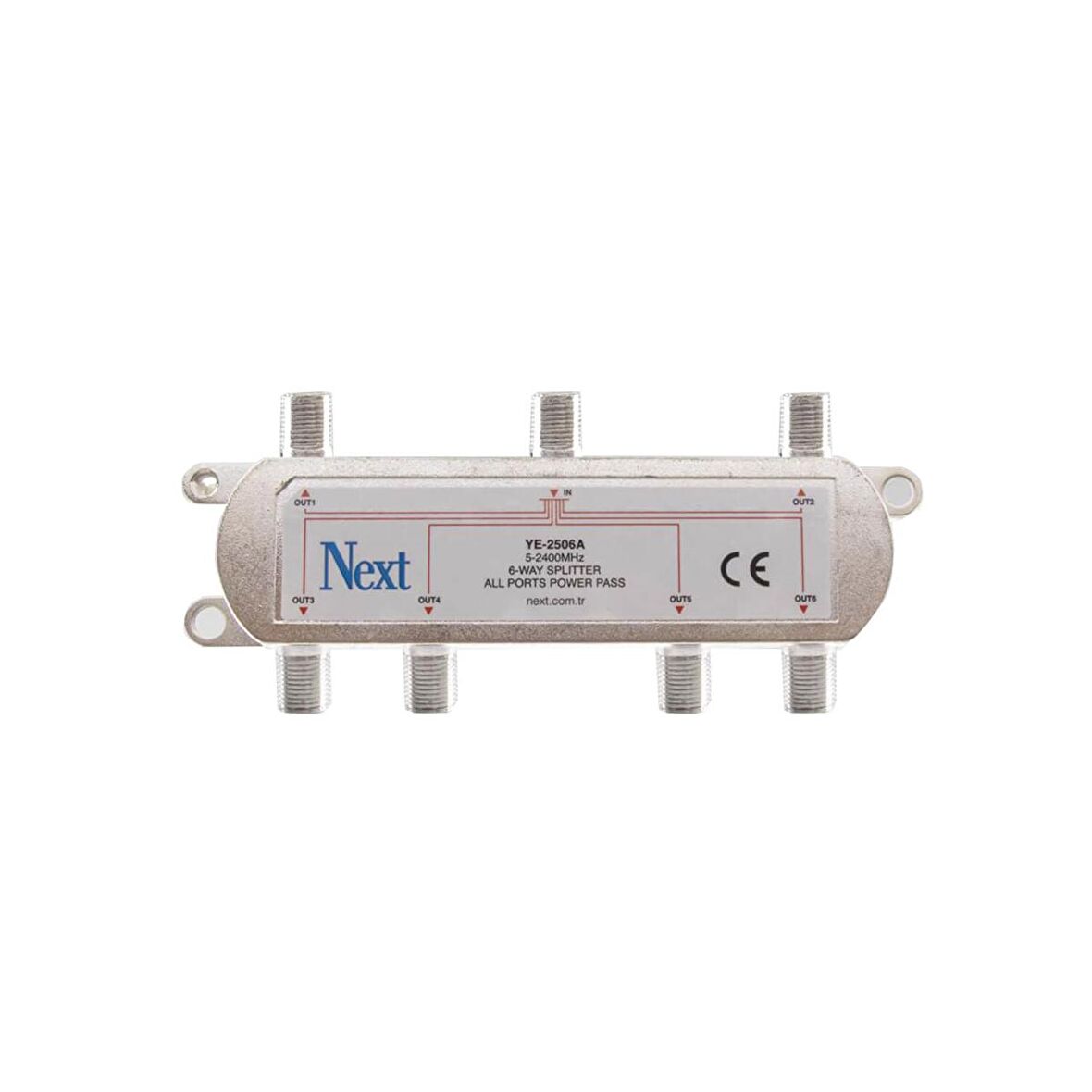 Next YE-2506A Splitter 6 Çıkışlı Uydu Bölücü