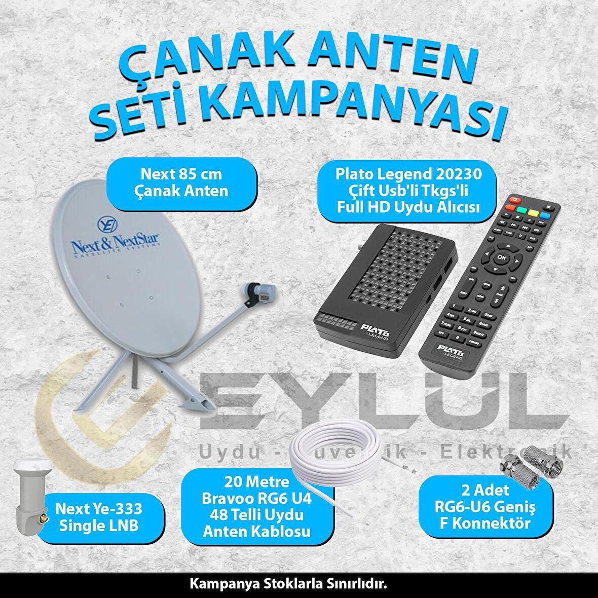 Çanak Anten Seti - Plato Uydu Alıcı
