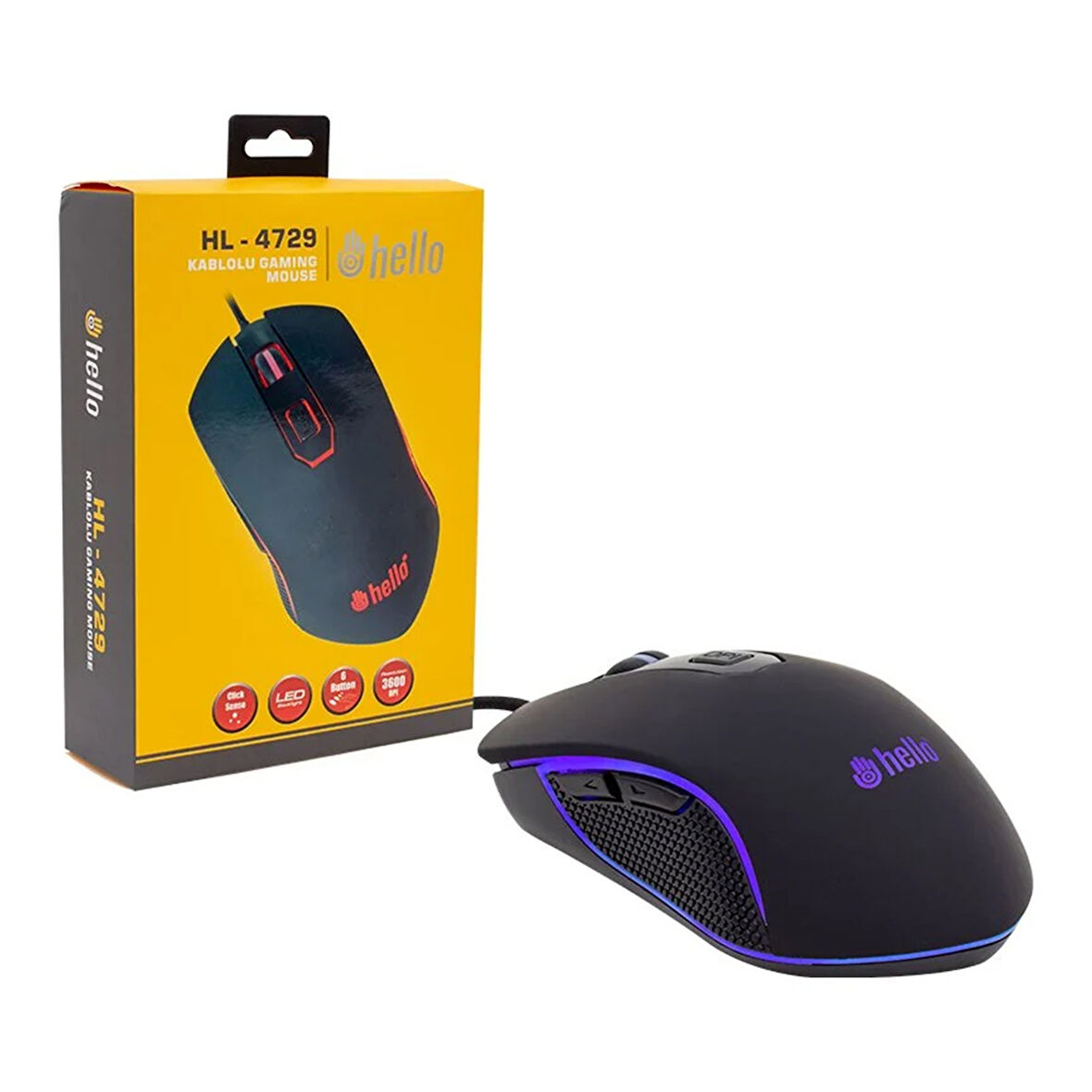 Hello HL-4729 Kablolu Oyuncu Gaming Mouse