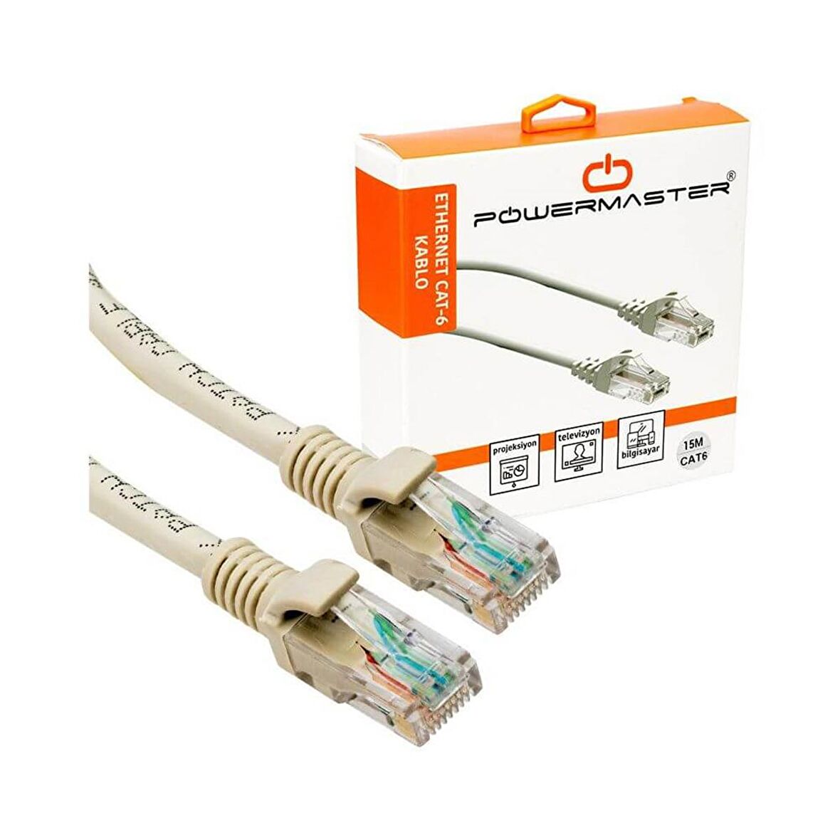 Powermaster Cat6 15 Metre Network Ethernet Kablo