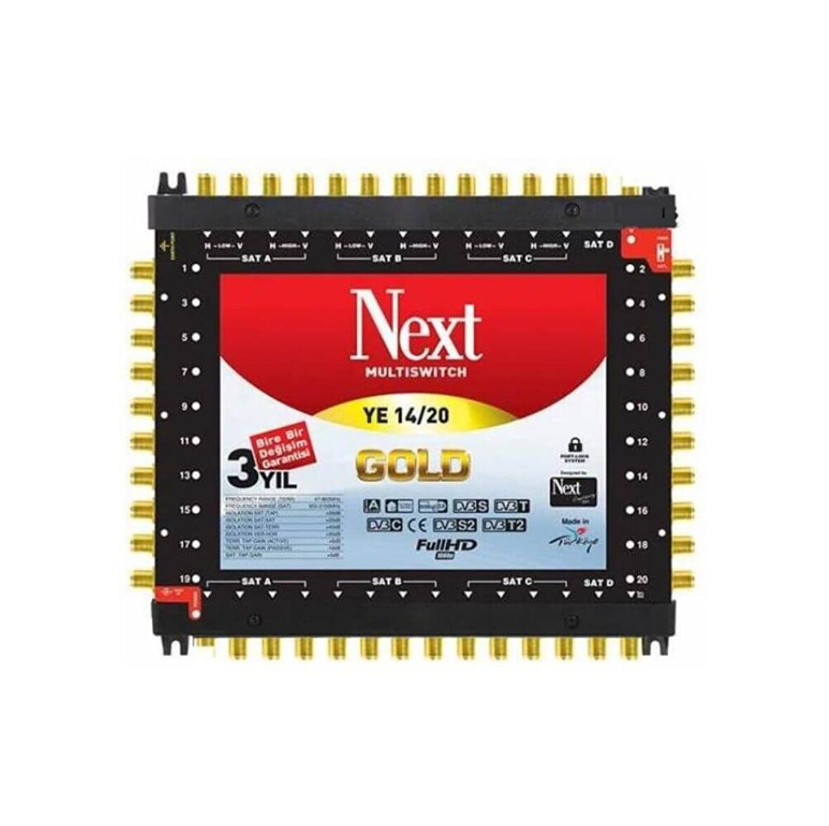 Next YE-14/20 Kaskatlı Uydu Santral MultiSwitch