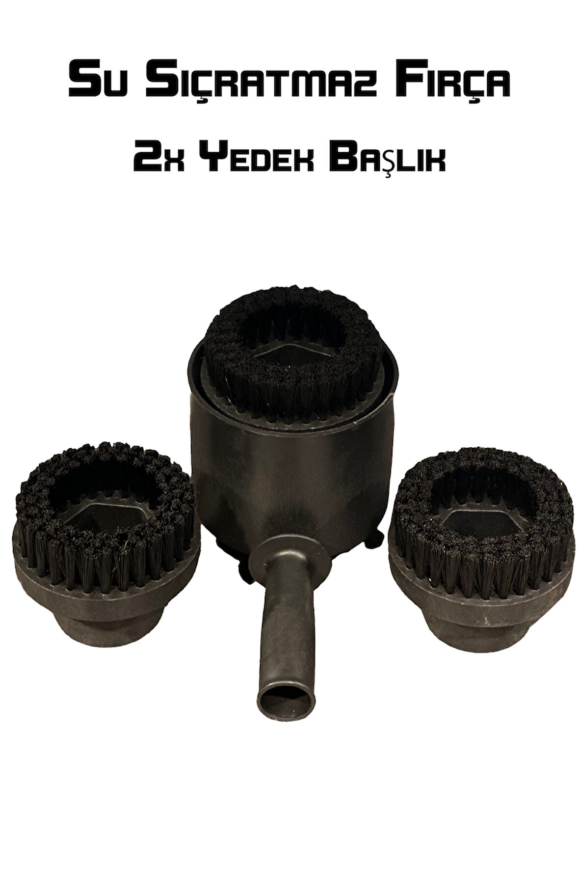 Yeni Nesil Su Sıçratmayan Fırça Seti Koltuk Yıkama Temizleme Fırçası