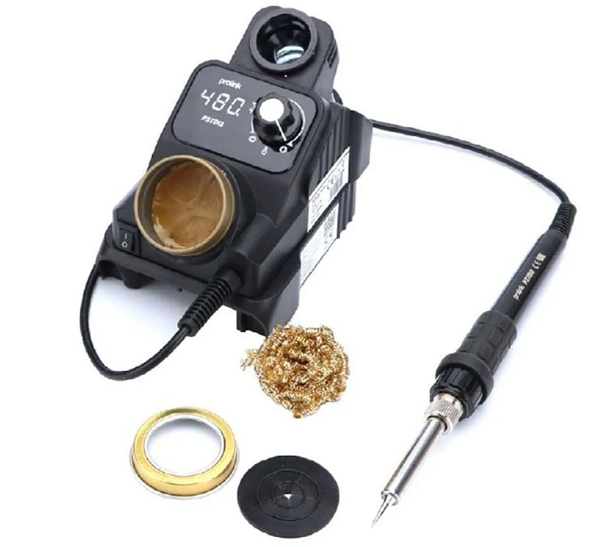 Luxury,Matkap Bataryası İle Çalışan 40w Lehim Makinası , Süper Hızlı Isınan Pilli Havya, Pil Dahil Değildir Prolink P-37