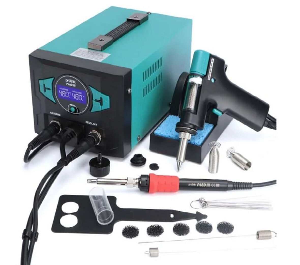 Luxury, 3in1 110w Kalem Havya 74w Vakum Makinası, Lehim ve Vakum İstasyonu Prolink  P-48DIII