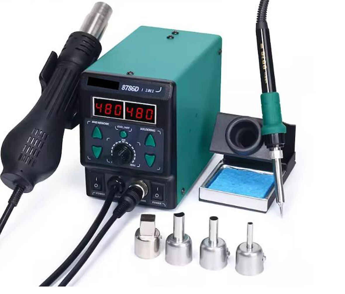 Luxury,650w Üflemeli Havya, 50w Kalem Havya, 2in1 Lehimleme İstasyonu Prolink P-86 DI