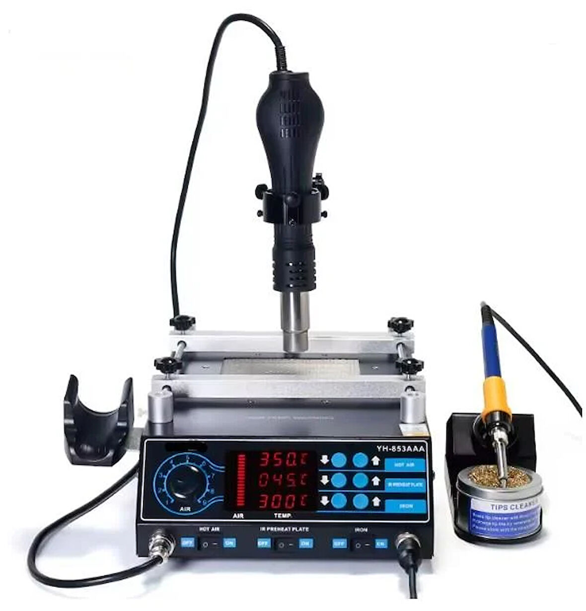 Luxury,BGA Rework, Üflemeli Havya, Lehimleme İstasyonu 3n1 BGA Isıtıcı