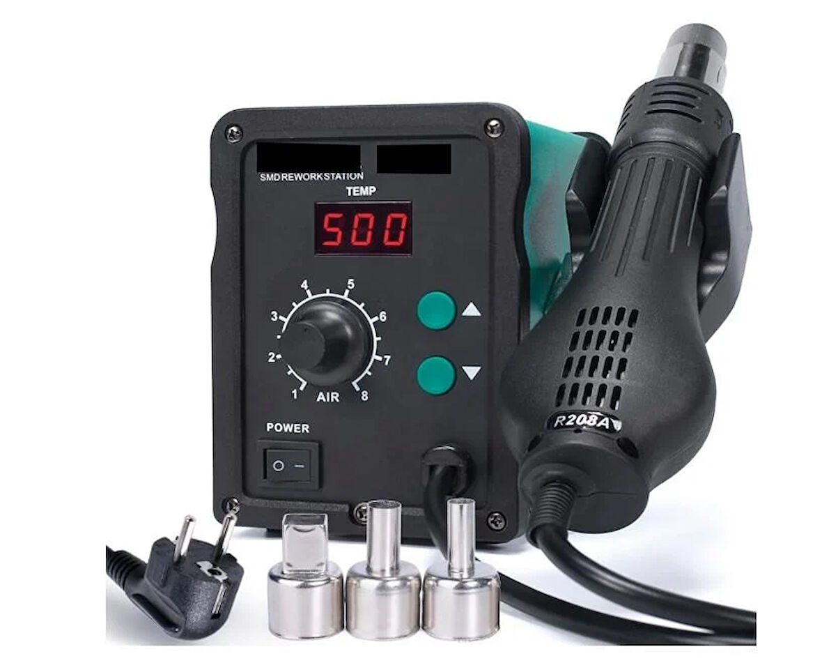 Luxury,SMD Lehimleme ve lehim sökme için 700W Sıcak Hava Yeniden İşleme İstasyonu, Ayarlanabilir Sıcaklık, PID Sıcaklık Kontrolü Prolink P-58D