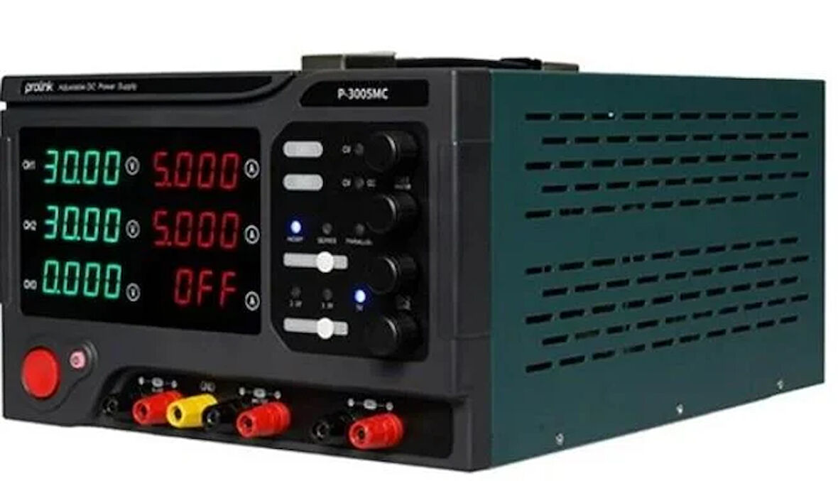 Luxury,  30V 5A 3 Çıkışlı Ayarlanabilir DC Güç Kaynağı Prolink   P-3005MC