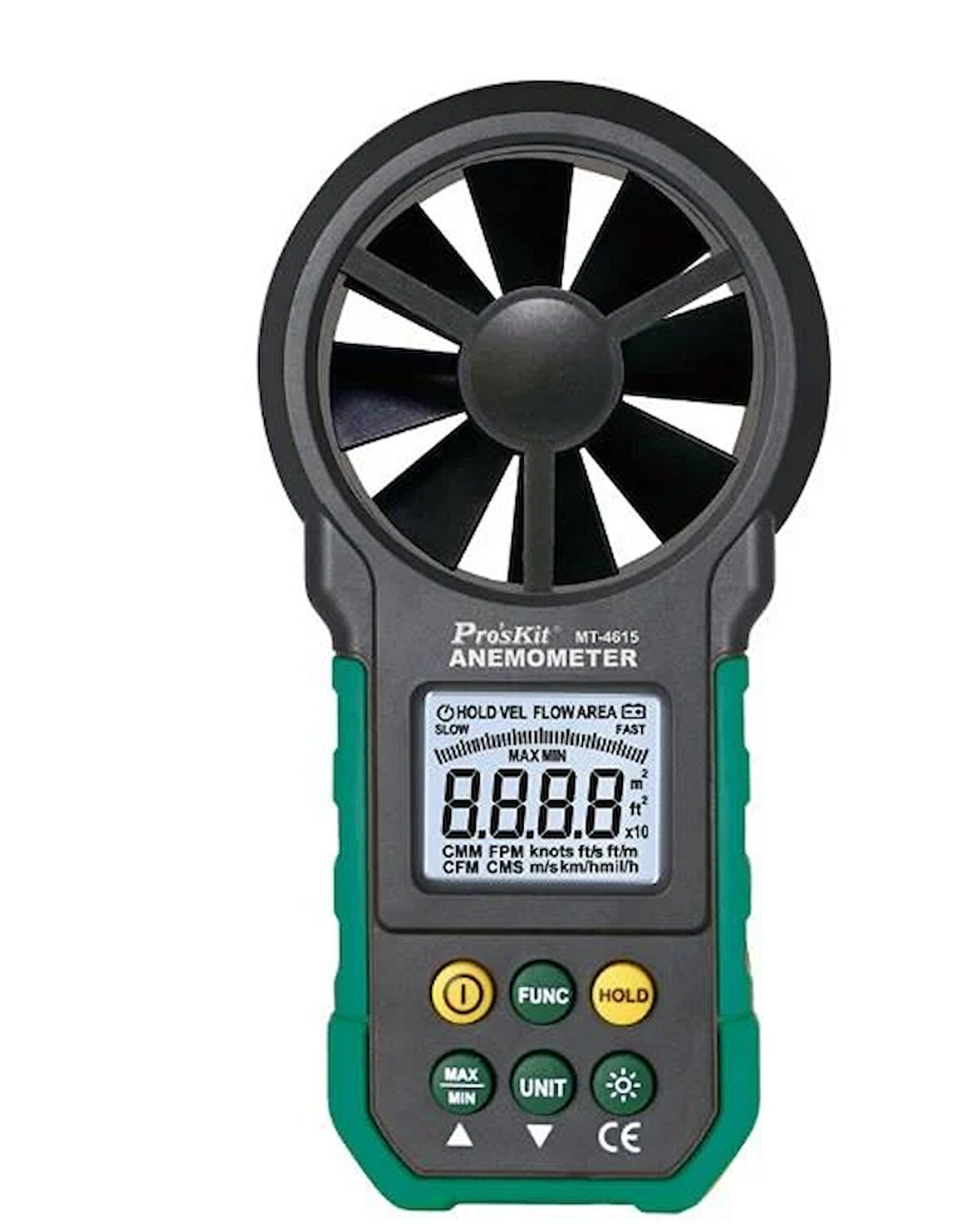 Luxury,  • Hava hızı ve hava hacmi ölçümü, Anemometre, Proskit MT-4615
