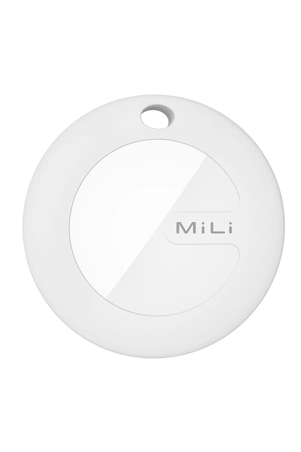 MiLi Mitag Airtag Apple Ile Uyumlu Apple Mfı Sertifikalı Akıllı Takip Cihazı Kılıfsız Beyaz
